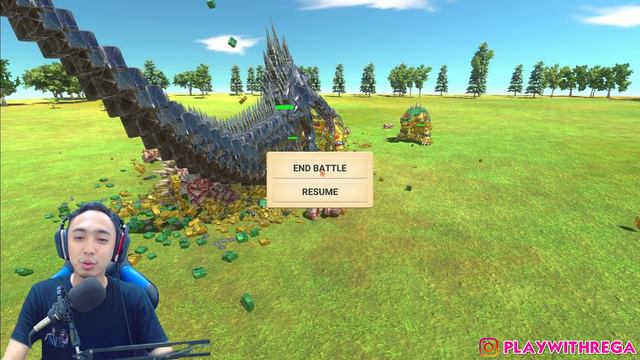 KING GHIDORAH VS GODZILLA PERANG RAJA MONSTER - ANIMAL REVOLT BATTLE SIMULATOR INDONESIA смотреть онлайн