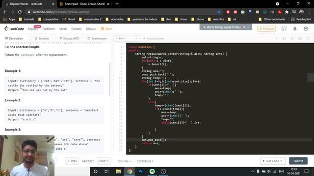 648. Replace Words | LEETCODE MEDIUM | HASH SET | CODE EXPLAINER | LEETCODE смотреть онлайн