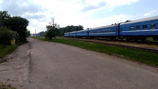 Тепловоз ТЭП70 сообщением "Гродно-Коммунары-Витебск-Москва" смотреть онлайн