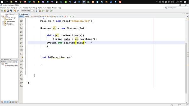 36- خوێندنه وه ی داتاكانی ناو فایلێك java read text file смотреть онлайн