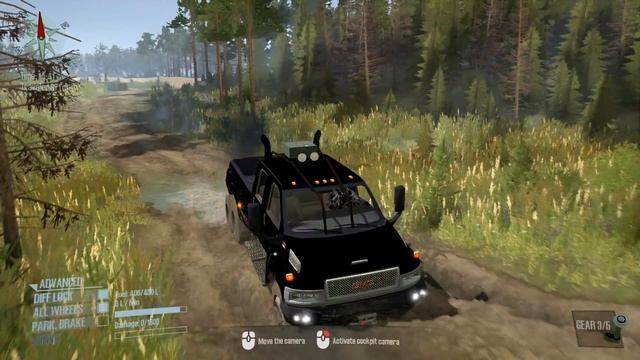 Spintires: MudRunner - GMC 4500 6x6 Towing a Semi Truck through the Sand Dunes смотреть онлайн