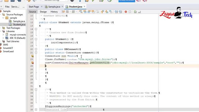 How to Connect MySQL database in Netbeans | Zayan Tech смотреть онлайн
