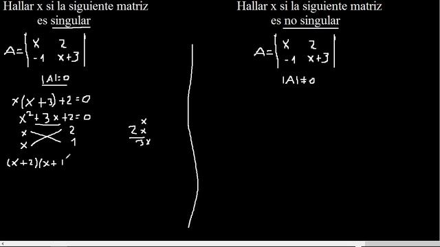 Matriz singular y matriz no singular, ejercicios resueltos смотреть онлайн