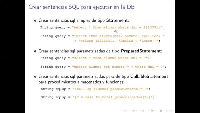 [LabProg] Clase 02 - API JDBC y ejecución de sentencias SQL смотреть онлайн