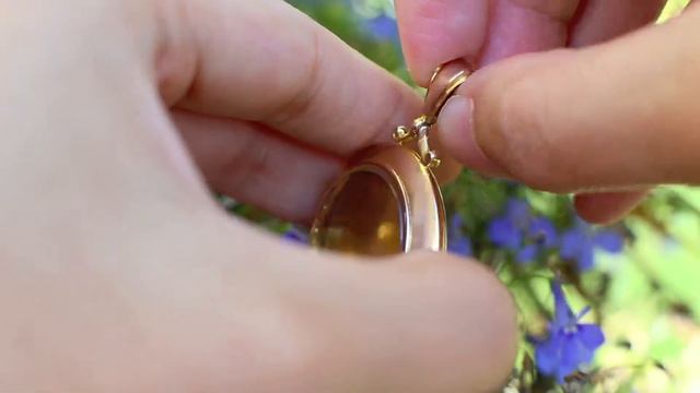 c. 1902 Edwardian 9k Gold Round Glass Covered Locket смотреть онлайн