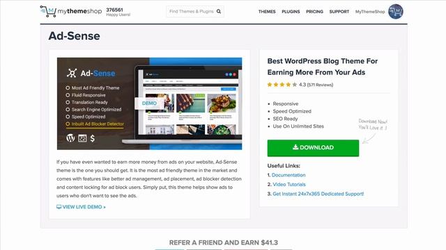 Ad-Sense Premium WordPress Theme смотреть онлайн