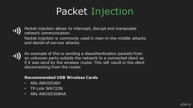 6.Packet injection and monitor mode смотреть онлайн