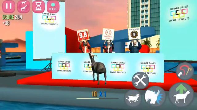 [Goat Simulator GoatZ] What not to do at a diving chanpionship смотреть онлайн