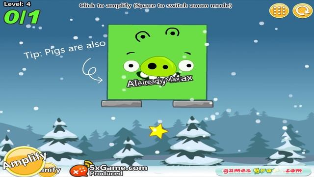 Angry Birds Pigs Out vs Kick Out Green Pigs - HUGE ROUND BIRD ROLLING TO SMALL TRIANGLE PIGS! смотреть онлайн