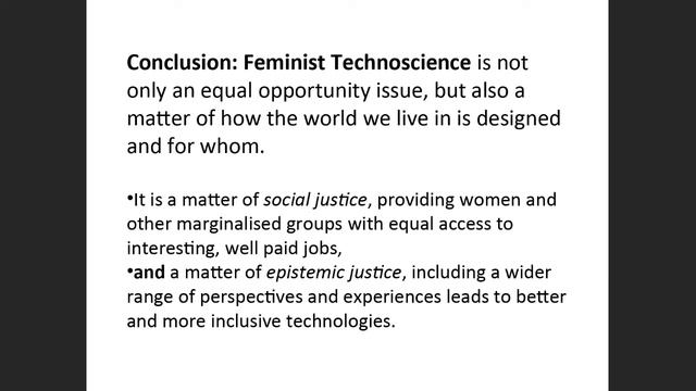 Opening conference “From Women and Technology to Gendered Technoscience” - Judy Wacjman смотреть онлайн