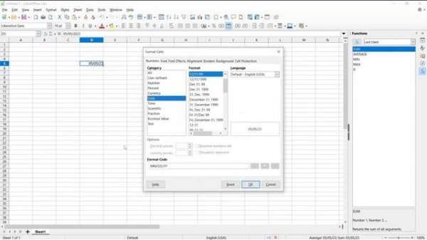 Libreoffice How To Change Date Format