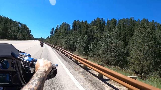Sturgis Motorcycle Ride from Buffalo Chip to Spearfish Canyon смотреть онлайн