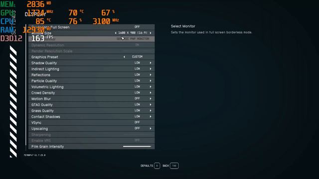 720p - 900p | Starfield - GTX 1050 - PC Performance Test Benchmark