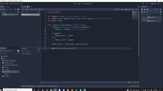 GODOT Change shader params from GDScript смотреть онлайн