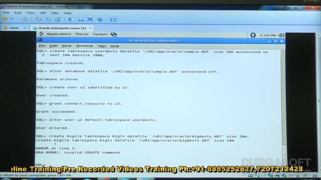 Oracle DBA Tutorial || Tabelspace in Oracle11gR2 by shiva смотреть онлайн