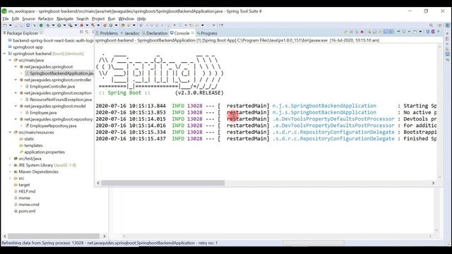Angular 10 + Spring Boot CRUD Full Stack App - 13 - Creating REST API to Save Employee Object смотреть онлайн