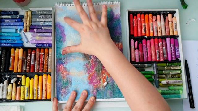 КАК НАРИСОВАТЬ ПЕЙЗАЖ МАСЛЯНОЙ ПАСТЕЛЬЮ | МАСТЕР-КЛАСС ПРОВАНС смотреть онлайн