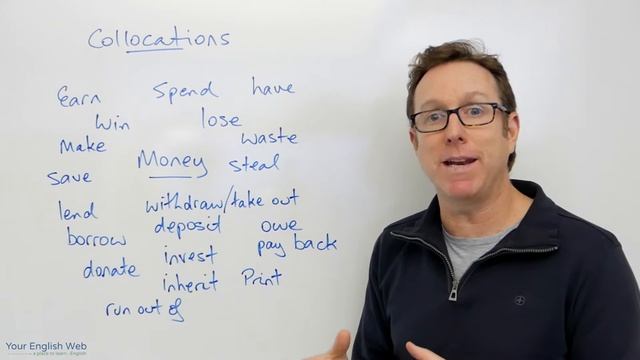 English lesson - Collocations with MONEY - palabras en inglés смотреть онлайн