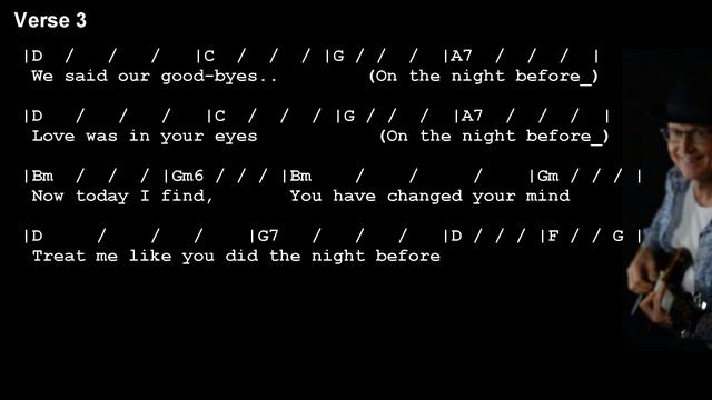 The Night Before | Chords And Lyrics | Beatles Cover