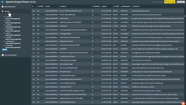 Parquet Viewer смотреть онлайн