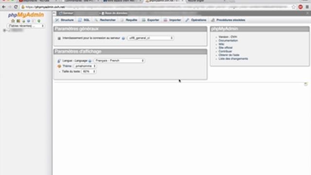Supprimer les tables de la base de données Wordpress avec PHP My Admin смотреть онлайн
