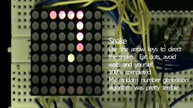 Simple Games with 8x8 LED dot matrix смотреть онлайн