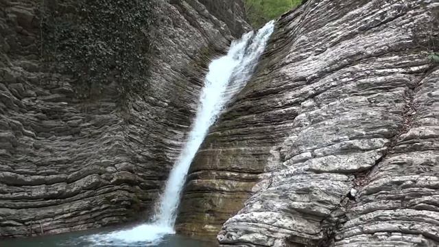 Голубой водопад,река Хошепс ,Туапсинский район. смотреть онлайн