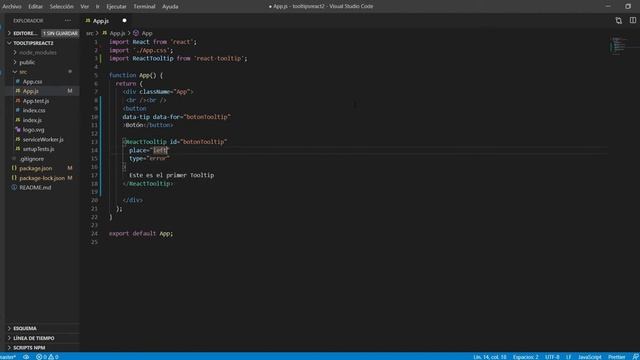 Cómo Hacer un Tooltip en React JS con react-tooltip | Tutorial en Español (2020) смотреть онлайн