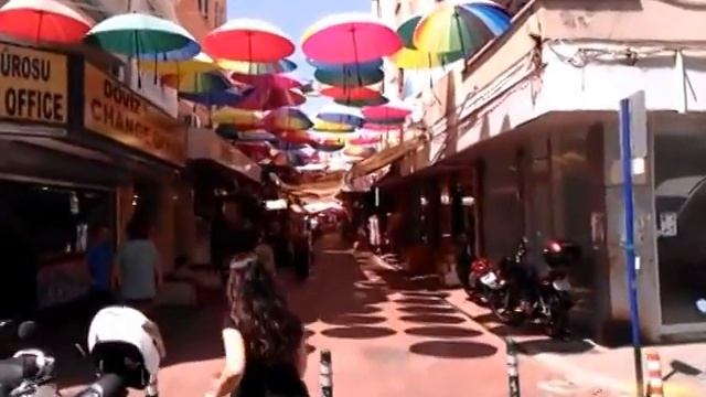 Фетхие..Турция (август 2014) ...95 улица...улица зонтиков смотреть онлайн