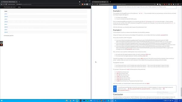 WEB PENTESTER II MONGODB INJECTION смотреть онлайн