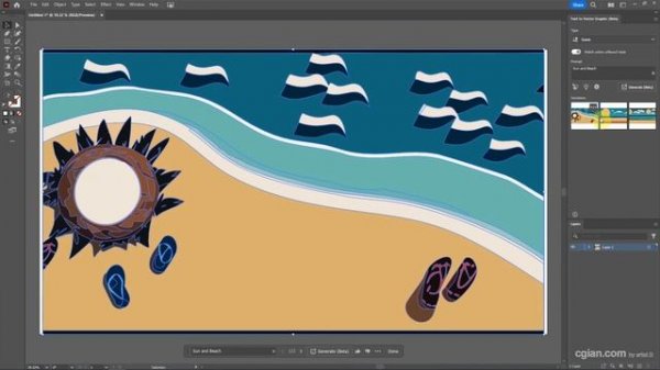 Text to Vector Graphic in Adobe Illustrator 2024 | Generative AI Tool for Graphic Design