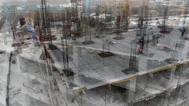 Высотка на месте бывшей воинской части / ЖК Весна / Промышленный р-н / Самара / декабрь 2021 смотреть онлайн