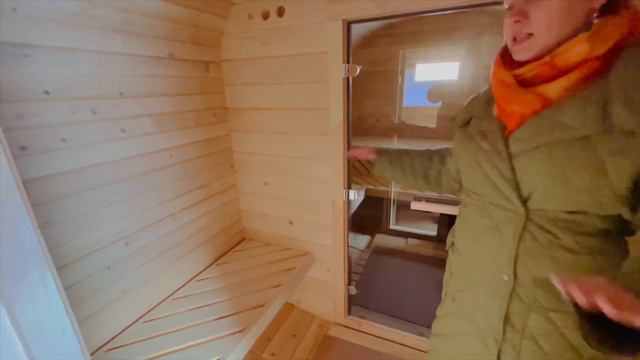 Баня-бочка Квадро со входом сбоку 6 м из кедра "Кедровая Делянка" смотреть онлайн