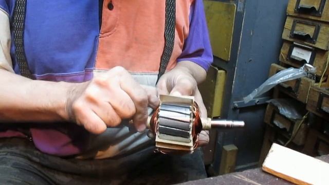 Welling HXGN2I.13 Мотор от стиральной машины, перемотка якоря. смотреть онлайн