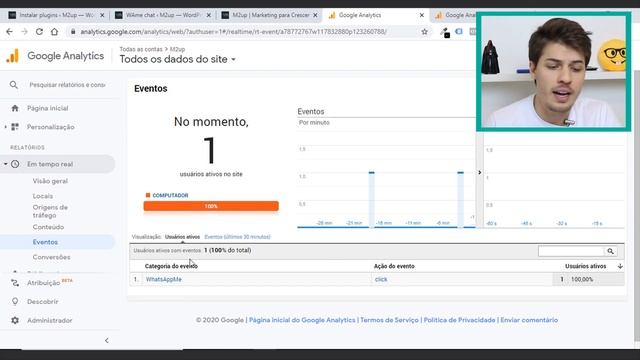 (Wordpress) Como configurar o CLIQUE no Whatsapp como conversão no Google Analytics смотреть онлайн