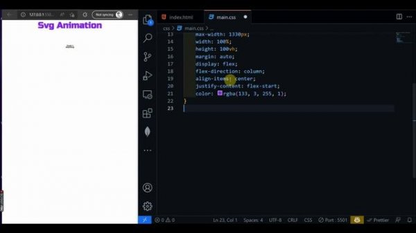 Html Css Svg Text Animation.