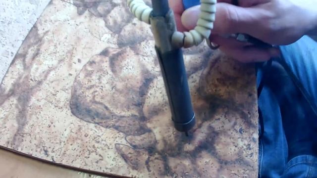 Выжигание по пробковому дереву горячим воздухом. смотреть онлайн