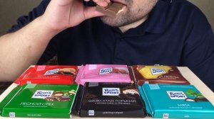ASMR RITTER SPORT CHOCOLATE PARTY (Eating Sounds) Mukbang *NO TALKING*