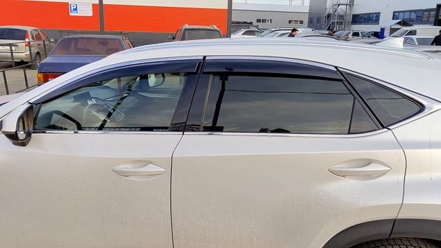 Дефлекторы (ветровики) окон с хром молдингом - Lexus NX - маг. АВТОВОЛНА #lexusnx  #ветровики