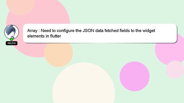 Array : Need to configure the JSON data fetched fields to the widget elements in flutter смотреть онлайн