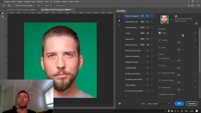 Neural Filters no Photoshop 2021 *envelhecendo pessoa* смотреть онлайн