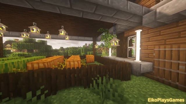 Cottage core Minecraft greenhouse walkthrough! смотреть онлайн