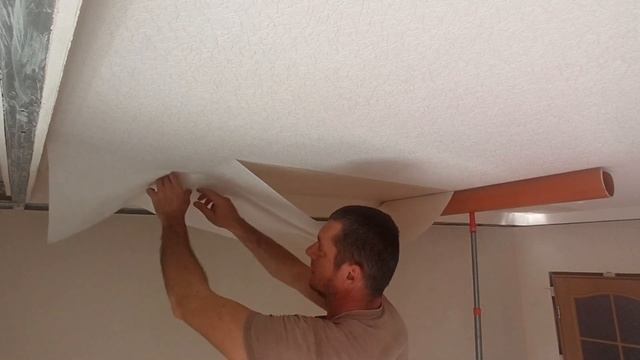 как поклеить потолочные обои без проблем... (мой вариант) #Фсёпро100 смотреть онлайн