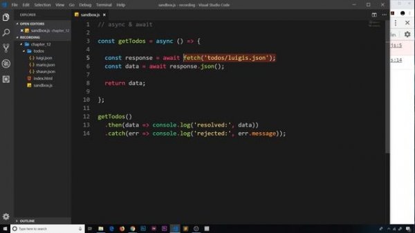 Asynchronous JavaScript Tutorial #11 - Throwing Errors