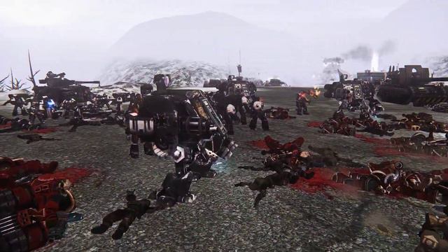 UNIFICATION MOD: Black Templars & Imperial Guard vs Chaos! - Warhammer 40K: Dawn of War: Soulstorm смотреть онлайн