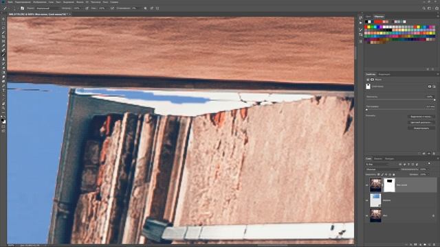 Уроки Фотошопа | Как заменить небо и вставить самолет / Обработка фотографий в Photoshop смотреть онлайн