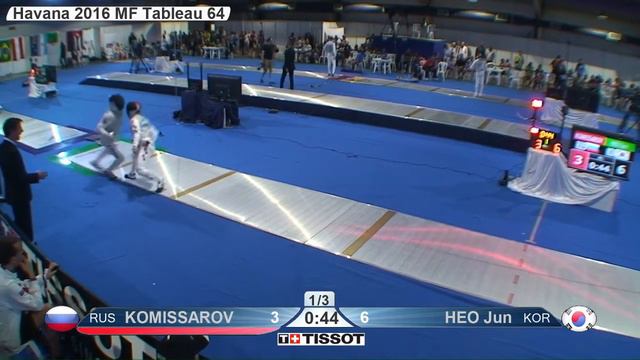 FE M F Individual Havannah GP 2016 T64 13 green HEO KOR vs KOMISSAROV RUS смотреть онлайн