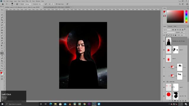 Surrealism Star Girl Poster Design in Photoshop CC | Full Tutorial смотреть онлайн