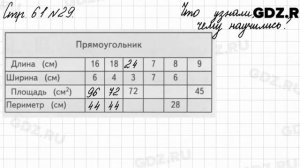 Что узнали, чему научились, стр. 61 № 29 - Математика 3 класс 2 часть Моро