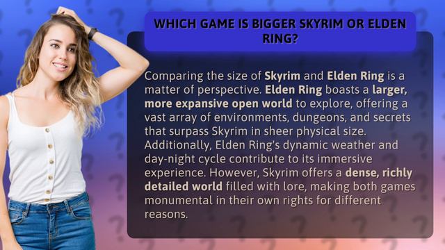 Which game is bigger Skyrim or Elden Ring? смотреть онлайн